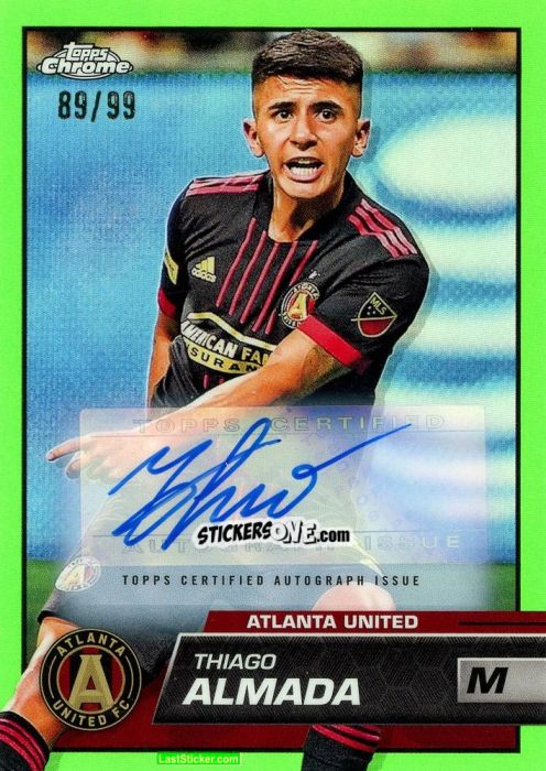 Sticker Thiago Almada - Chrome MLS 2023
 n. AU185 - Topps