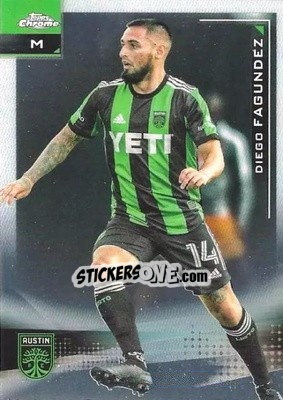 Figurina Diego Fagundez - Chrome MLS 2021
 n. 134 - Topps