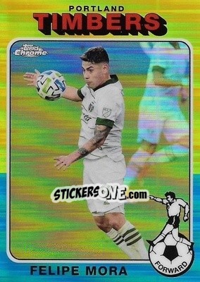Cromo Felipe Mora - Chrome MLS 2021
 n. TF75-15 - Topps