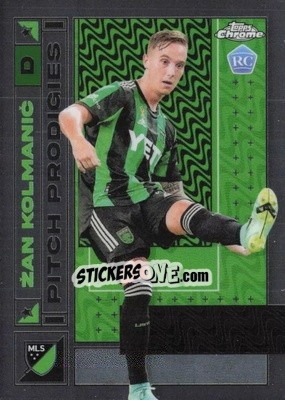 Figurina Zan Kolmanic - Chrome MLS 2022
 n. 86 - Topps