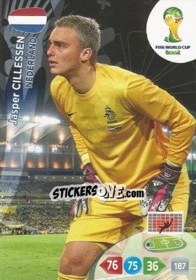 Figurina Jasper Cillessen - FIFA World Cup Brazil 2014. Adrenalyn XL n. 251 - Panini
