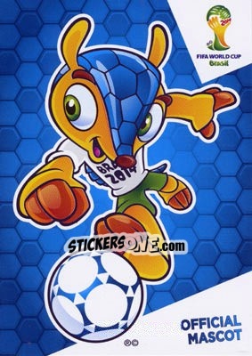 Cromo Official Mascot - FIFA World Cup Brazil 2014. Adrenalyn XL n. u1 - Panini