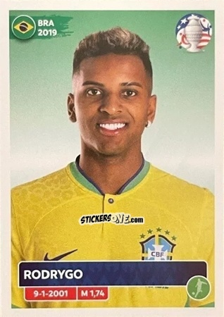 Figurina Rodrygo - CONMEBOL Copa América 2024
 n. BRA17 - Panini