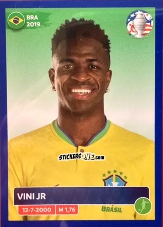 Figurina Vinícius Júnior - CONMEBOL Copa América 2024
 n. BRA18 - Panini