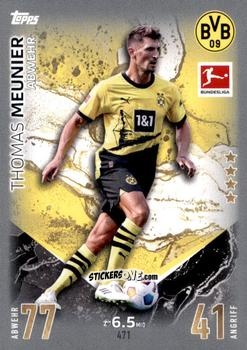 Sticker Thomas Meunier - German Fussball Bundesliga 2023-2024. Match Attax Extra
 n. 471 - Topps