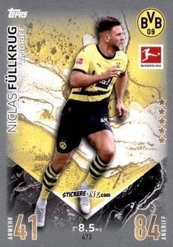 Sticker Niclas Füllkrug - German Fussball Bundesliga 2023-2024. Match Attax Extra
 n. 473 - Topps