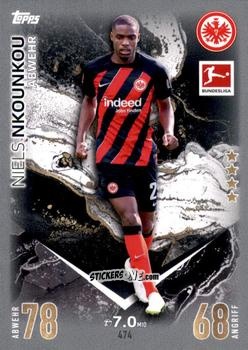 Sticker Niels Nkounkou - German Fussball Bundesliga 2023-2024. Match Attax Extra
 n. 474 - Topps