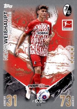 Sticker Noah Weißhaupt - German Fussball Bundesliga 2023-2024. Match Attax Extra
 n. 478 - Topps