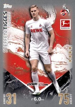 Cromo Steffen Tigges - German Fussball Bundesliga 2023-2024. Match Attax Extra
 n. 487 - Topps
