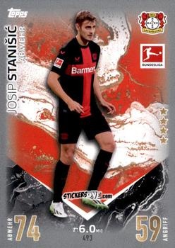 Figurina Josip Stanisic - German Fussball Bundesliga 2023-2024. Match Attax Extra
 n. 493 - Topps