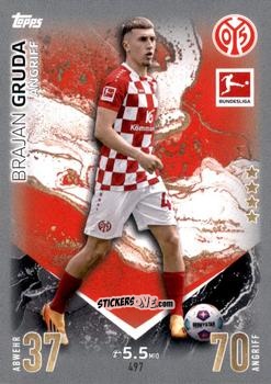 Cromo Brajan Gruda - German Fussball Bundesliga 2023-2024. Match Attax Extra
 n. 497 - Topps