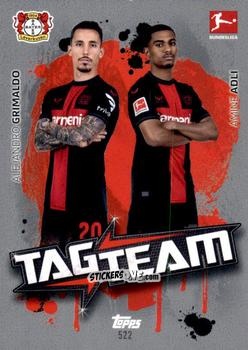 Figurina Alejandro Grimaldo / Amine Adli - German Fussball Bundesliga 2023-2024. Match Attax Extra
 n. 522 - Topps