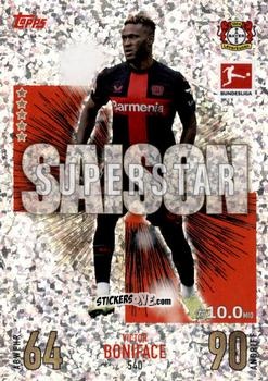 Sticker Victor Boniface - German Fussball Bundesliga 2023-2024. Match Attax Extra
 n. 540 - Topps