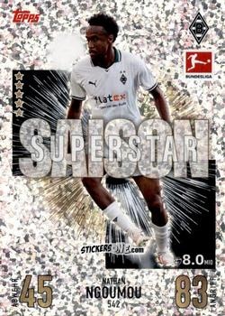 Figurina Nathan Ngoumou - German Fussball Bundesliga 2023-2024. Match Attax Extra
 n. 542 - Topps