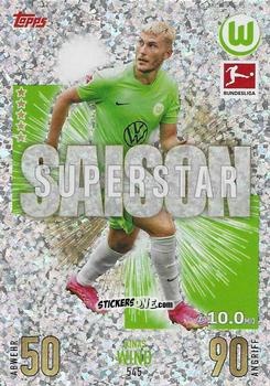 Sticker Jonas Wind - German Fussball Bundesliga 2023-2024. Match Attax Extra
 n. 545 - Topps