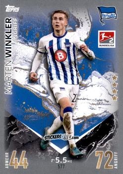 Cromo Marten Winkler - German Fussball Bundesliga 2023-2024. Match Attax Extra
 n. 577 - Topps