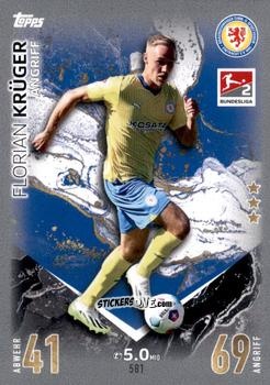 Sticker Florian Krüger - German Fussball Bundesliga 2023-2024. Match Attax Extra
 n. 581 - Topps