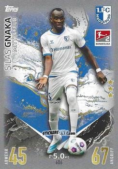 Cromo Silas Gnaka - German Fussball Bundesliga 2023-2024. Match Attax Extra
 n. 606 - Topps