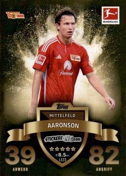 Sticker Brenden Aaronson - German Fussball Bundesliga 2023-2024. Match Attax Extra
 n. LE23 - Topps