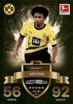 Cromo Karim Adeyemi - German Fussball Bundesliga 2023-2024. Match Attax Extra
 n. LE25 - Topps