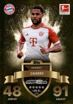 Figurina Serge Gnabry - German Fussball Bundesliga 2023-2024. Match Attax Extra
 n. LE31 - Topps
