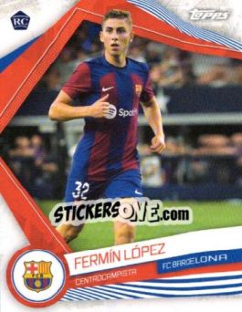 Sticker FERMIN LOPEZ - FC Barcelona Fan Set 2023-2024 n. BAR-10 - Topps
