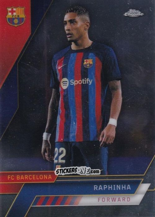 Sticker Raphinha - Chrome FC Barcelona 2022-2023
 n. 75 - Topps