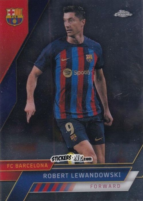 Sticker Robert Lewandowski - Chrome FC Barcelona 2022-2023
 n. 79 - Topps