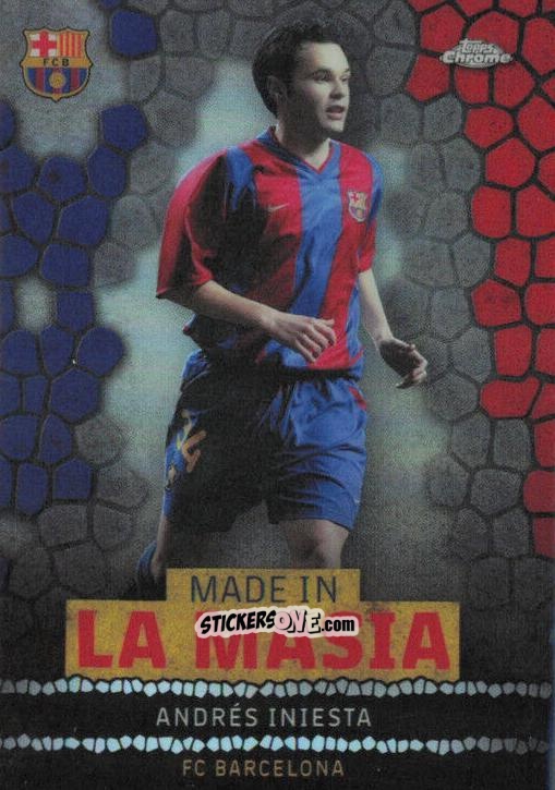 Cromo Andrés Iniesta - Chrome FC Barcelona 2022-2023
 n. LA-4 - Topps