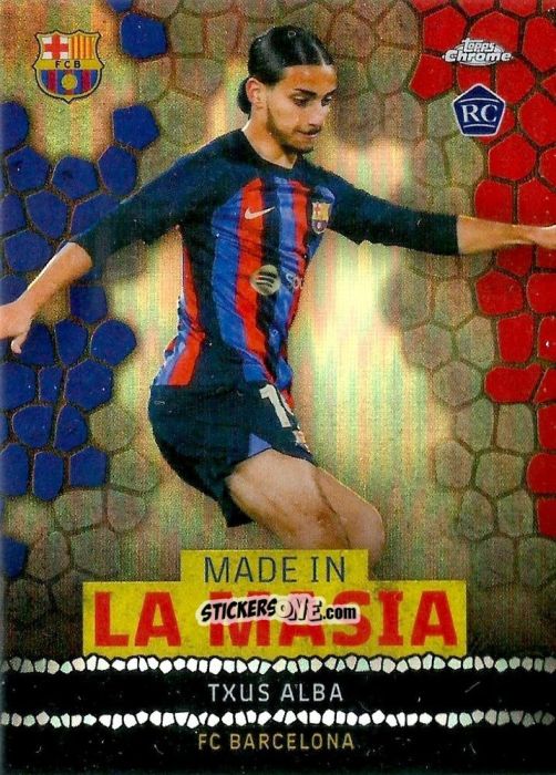 Cromo Txus Alba - Chrome FC Barcelona 2022-2023
 n. LA-14 - Topps