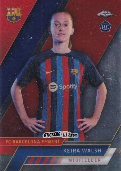 Figurina Keira Walsh - Chrome FC Barcelona 2022-2023
 n. 1 - Topps