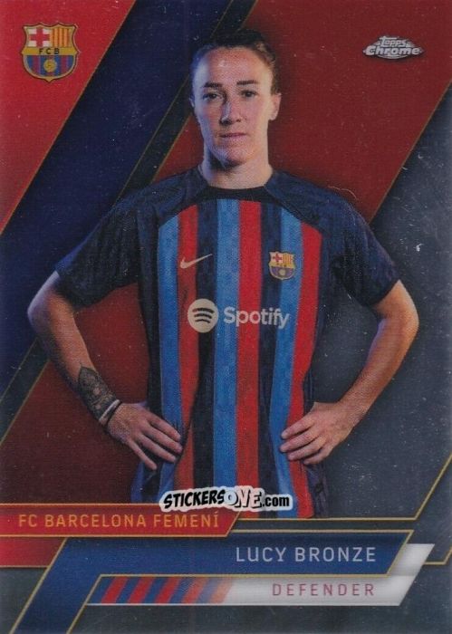 Figurina Lucy Bronze - Chrome FC Barcelona 2022-2023
 n. 9 - Topps