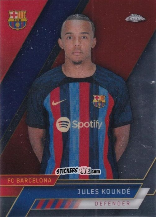 Sticker Jules Koundé - Chrome FC Barcelona 2022-2023
 n. 12 - Topps