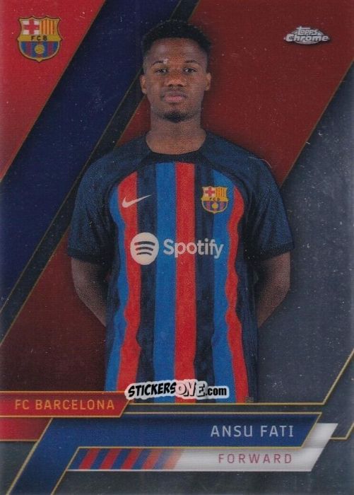 Sticker Ansu Fati - Chrome FC Barcelona 2022-2023
 n. 13 - Topps
