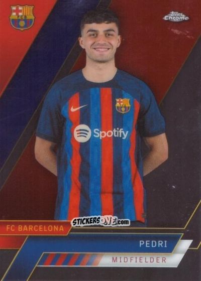 Sticker Pedri - Chrome FC Barcelona 2022-2023
 n. 15 - Topps