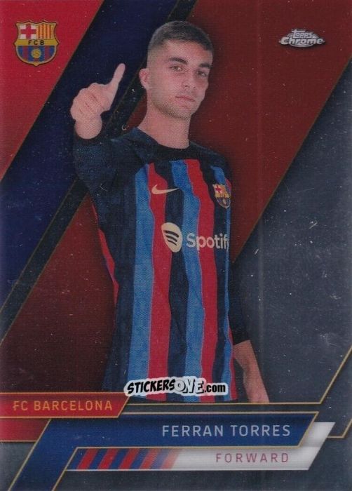 Cromo Ferran Torres - Chrome FC Barcelona 2022-2023
 n. 20 - Topps