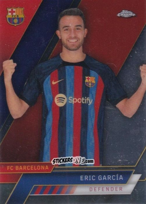 Cromo Eric García - Chrome FC Barcelona 2022-2023
 n. 21 - Topps