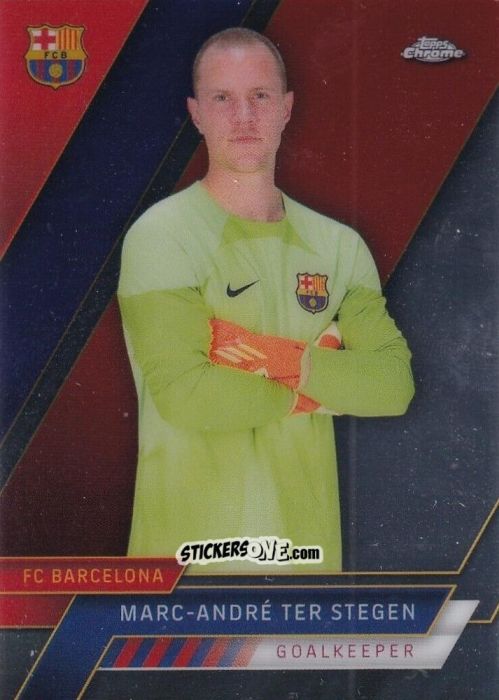 Figurina Marc-André Ter Stegen - Chrome FC Barcelona 2022-2023
 n. 26 - Topps