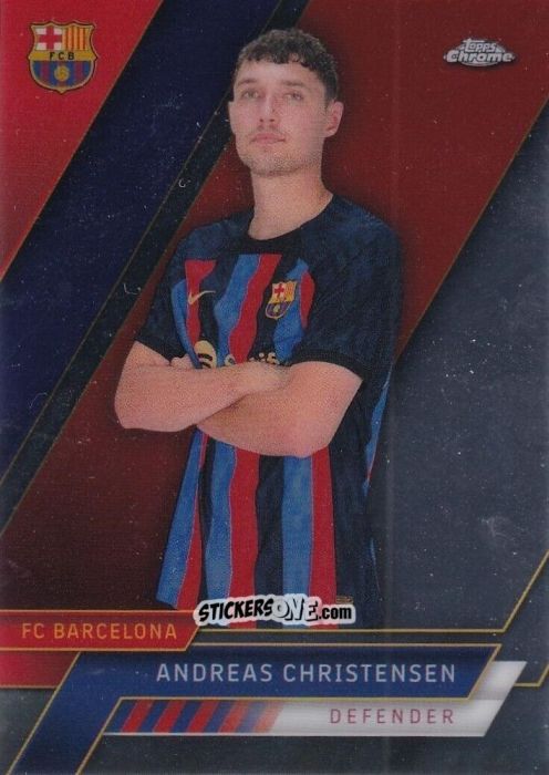 Cromo Andreas Christensen - Chrome FC Barcelona 2022-2023
 n. 28 - Topps