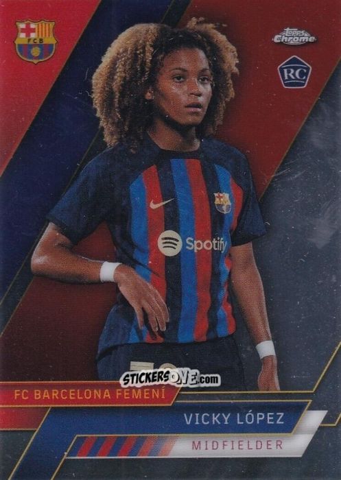 Figurina Vicky López - Chrome FC Barcelona 2022-2023
 n. 31 - Topps