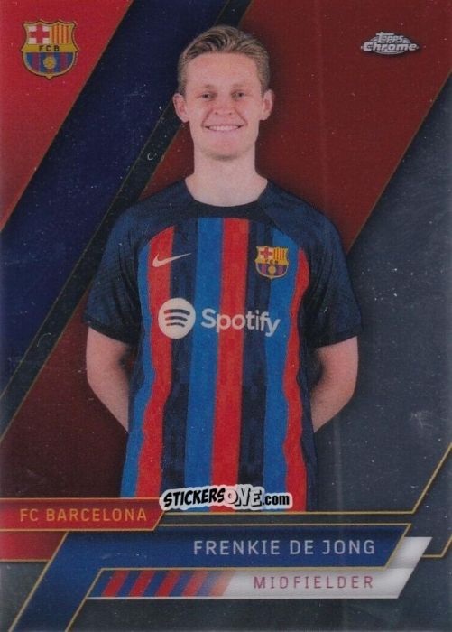 Sticker Frenkie De Jong - Chrome FC Barcelona 2022-2023
 n. 32 - Topps