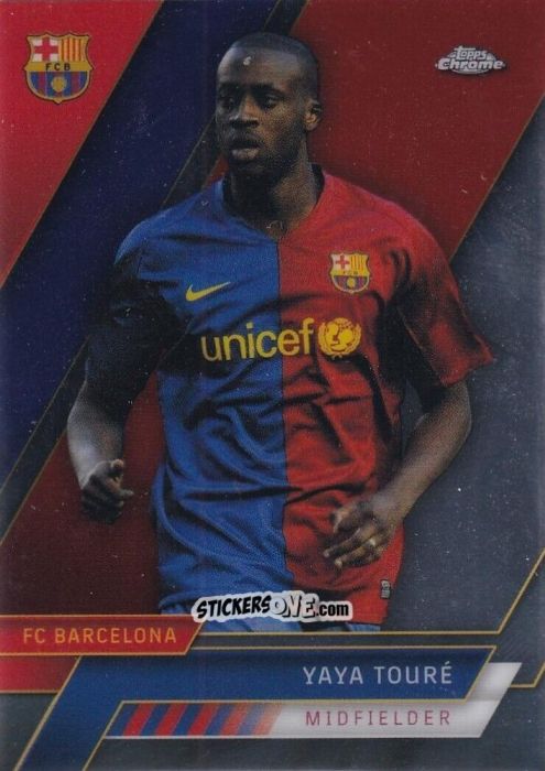 Cromo Yaya Toure - Chrome FC Barcelona 2022-2023
 n. 37 - Topps