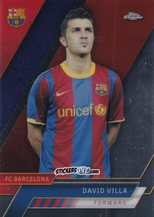 Sticker David Villa - Chrome FC Barcelona 2022-2023
 n. 38 - Topps