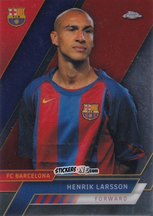 Cromo Henrik Larsson - Chrome FC Barcelona 2022-2023
 n. 41 - Topps
