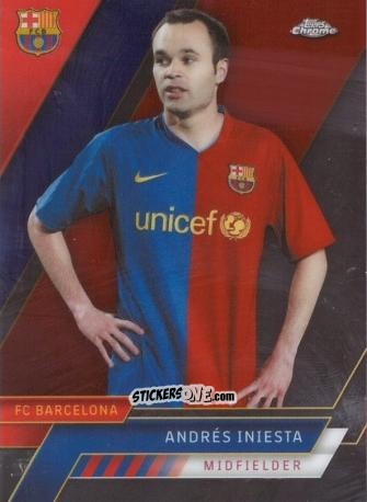 Cromo Andrés Iniesta - Chrome FC Barcelona 2022-2023
 n. 43 - Topps
