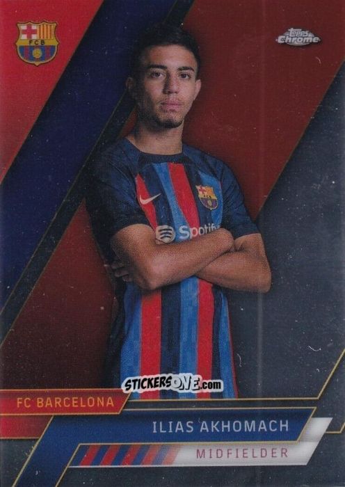Cromo Ilias Akhomach - Chrome FC Barcelona 2022-2023
 n. 46 - Topps