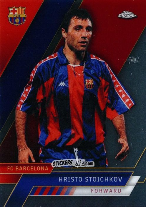 Figurina Hristo Stoichkov - Chrome FC Barcelona 2022-2023
 n. 47 - Topps