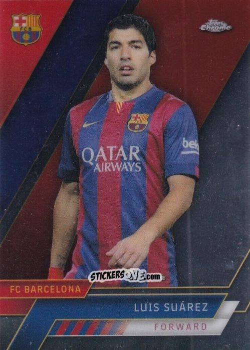 Sticker Luis Suarez - Chrome FC Barcelona 2022-2023
 n. 50 - Topps