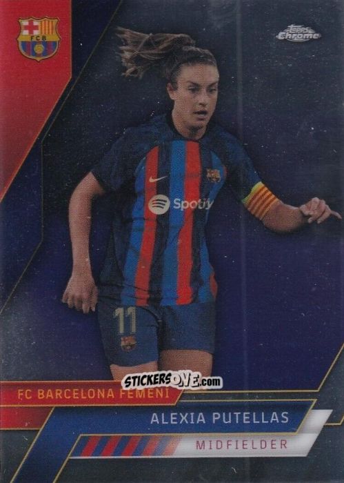 Sticker Alexia Putellas - Chrome FC Barcelona 2022-2023
 n. 58 - Topps