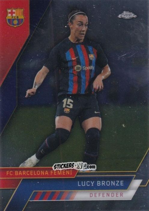 Sticker Lucy Bronze - Chrome FC Barcelona 2022-2023
 n. 59 - Topps